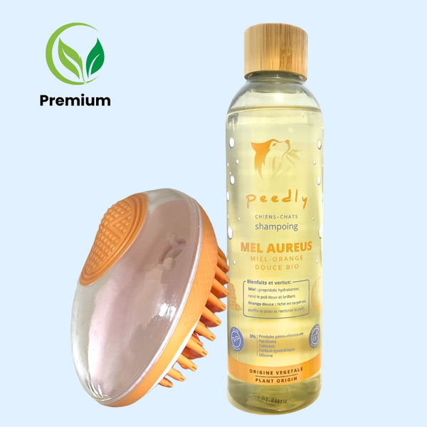 Shampoing Mel-Aureus + Brosse de bain