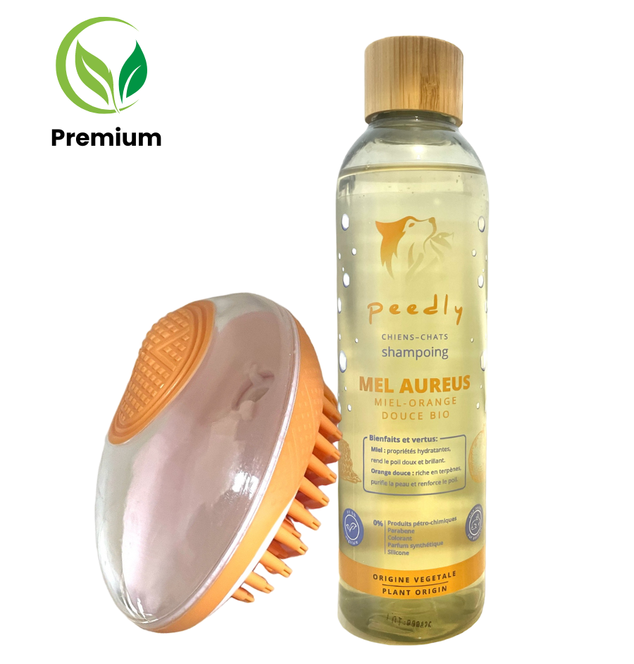 Shampoing Mel-Aureus + Brosse de bain