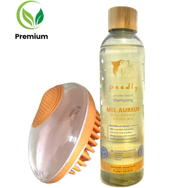 Shampoing Mel-Aureus + Brosse de bain