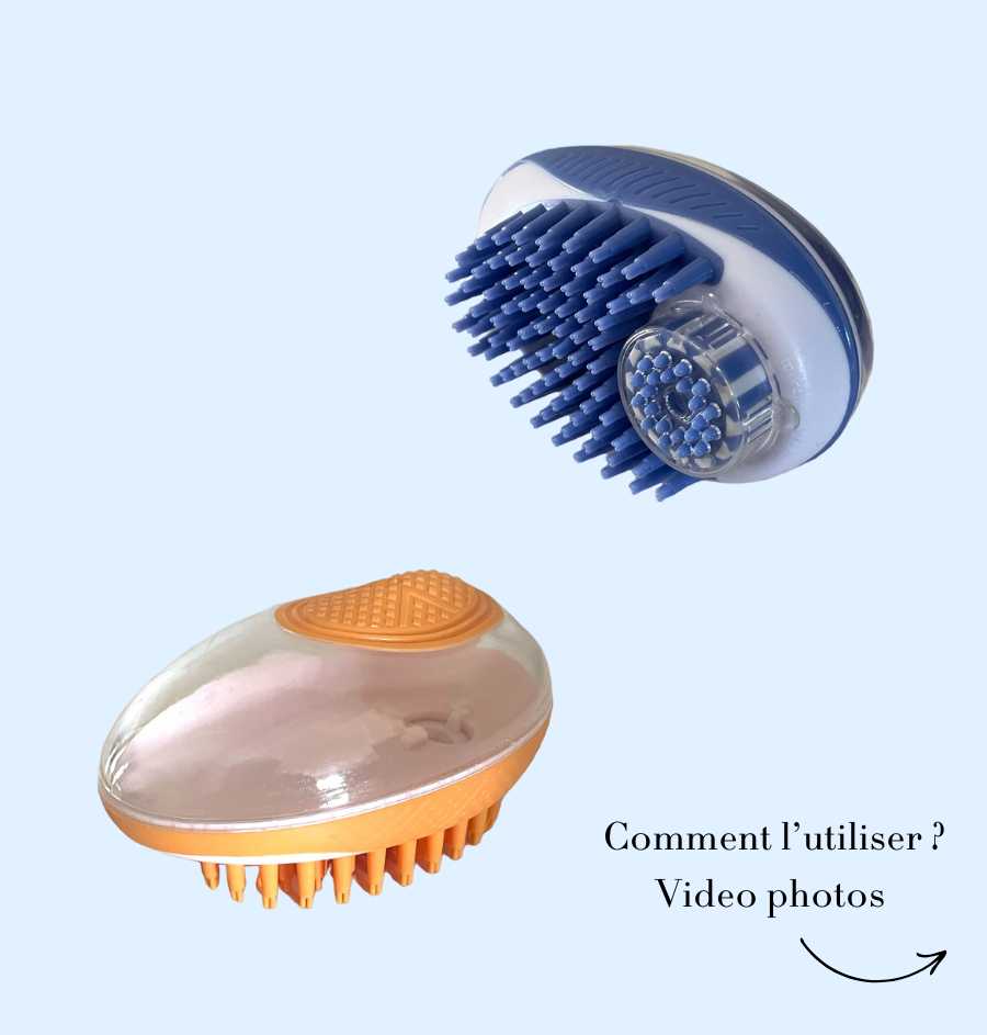 Brosse de bain 2 en 1